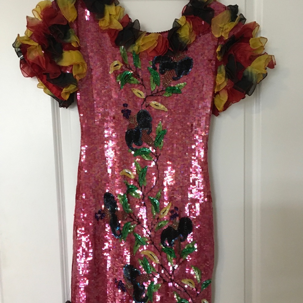 Ladies Red Sequins dress